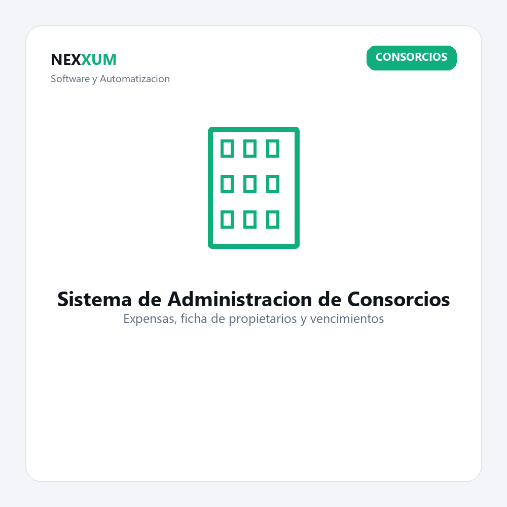 Sistema de Administracion de Consorcios