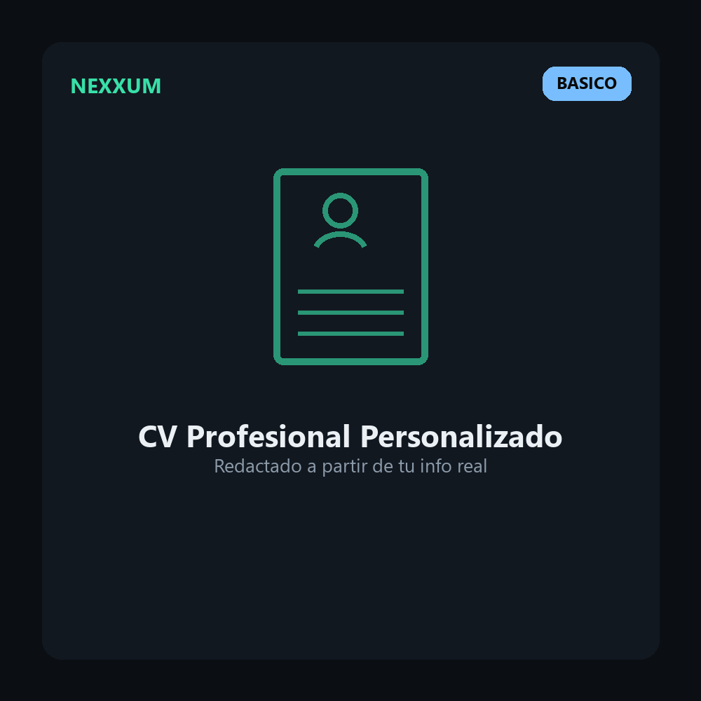 Diseño de Curriculum Vitae Profesional Personalizado