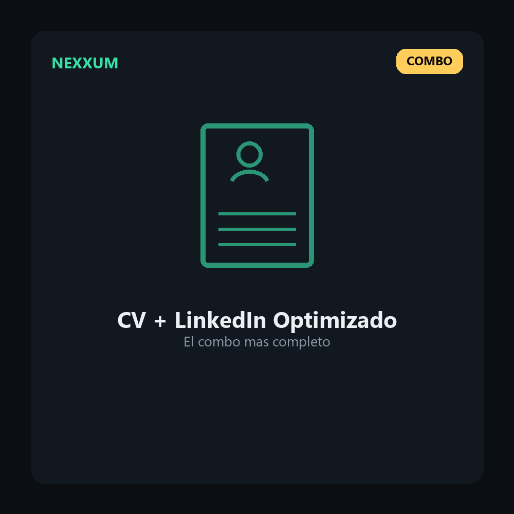 Diseño de Curriculum Vitae con Optimización LinkedIn