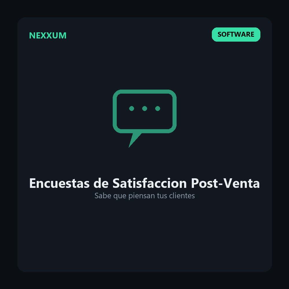 Software Encuestas de Satisfaccion Post-Venta