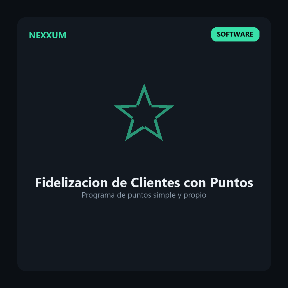 Software Sistema de Fidelizacion de Clientes