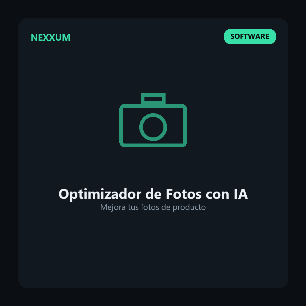 Software Optimizador de Fotos de Producto con IA