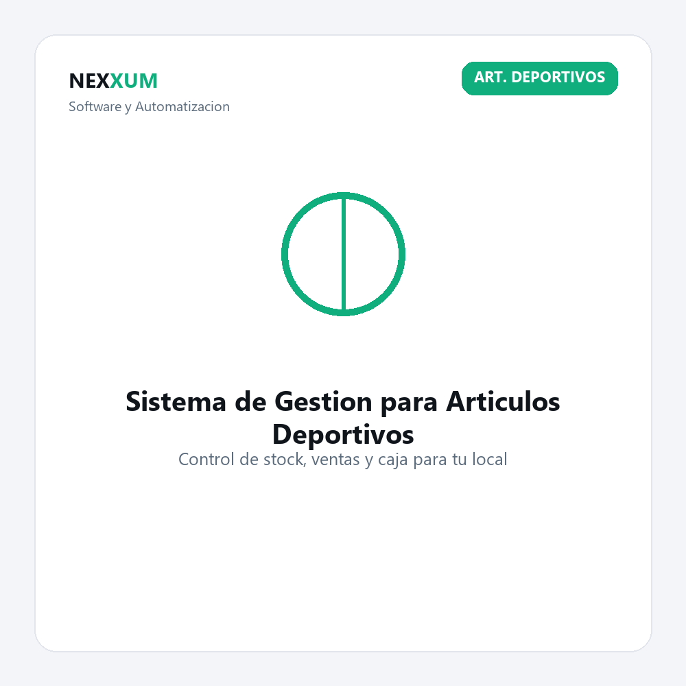 Sistema de Gestion para Articulos Deportivos