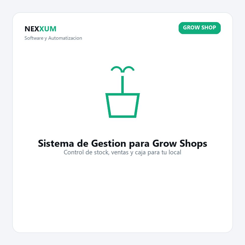 Sistema de Gestion para Grow Shops