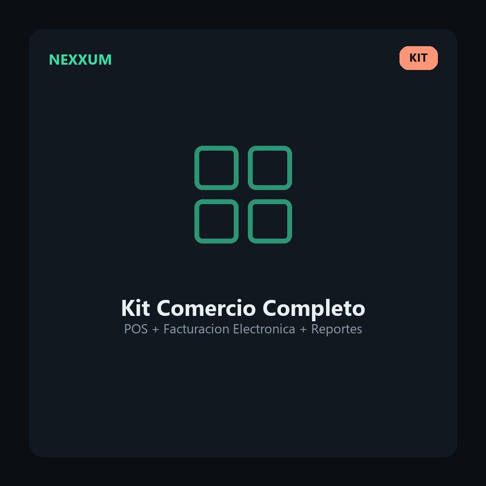 Software Kit Comercio Completo POS y Facturacion