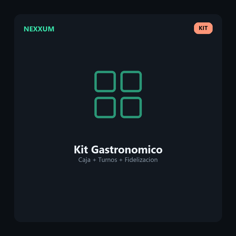 Software Kit Gastronomico para Restaurantes