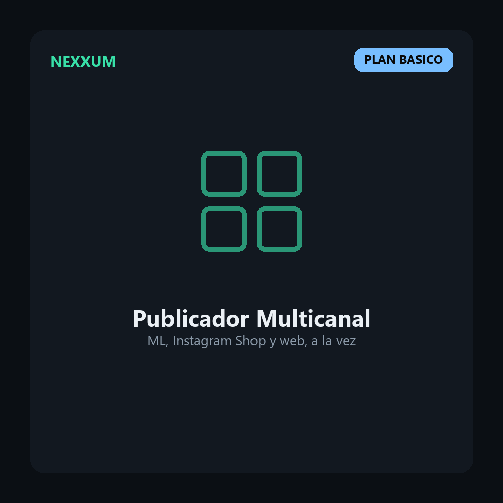 Software Publicador Multicanal ML Instagram Web