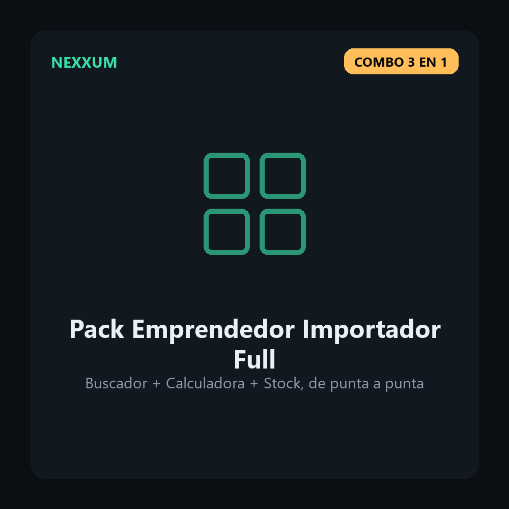 Software Pack Emprendedor Importador Full