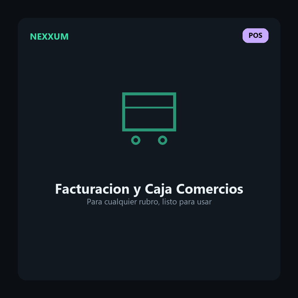 Software de Facturacion y Caja para Comercios en General