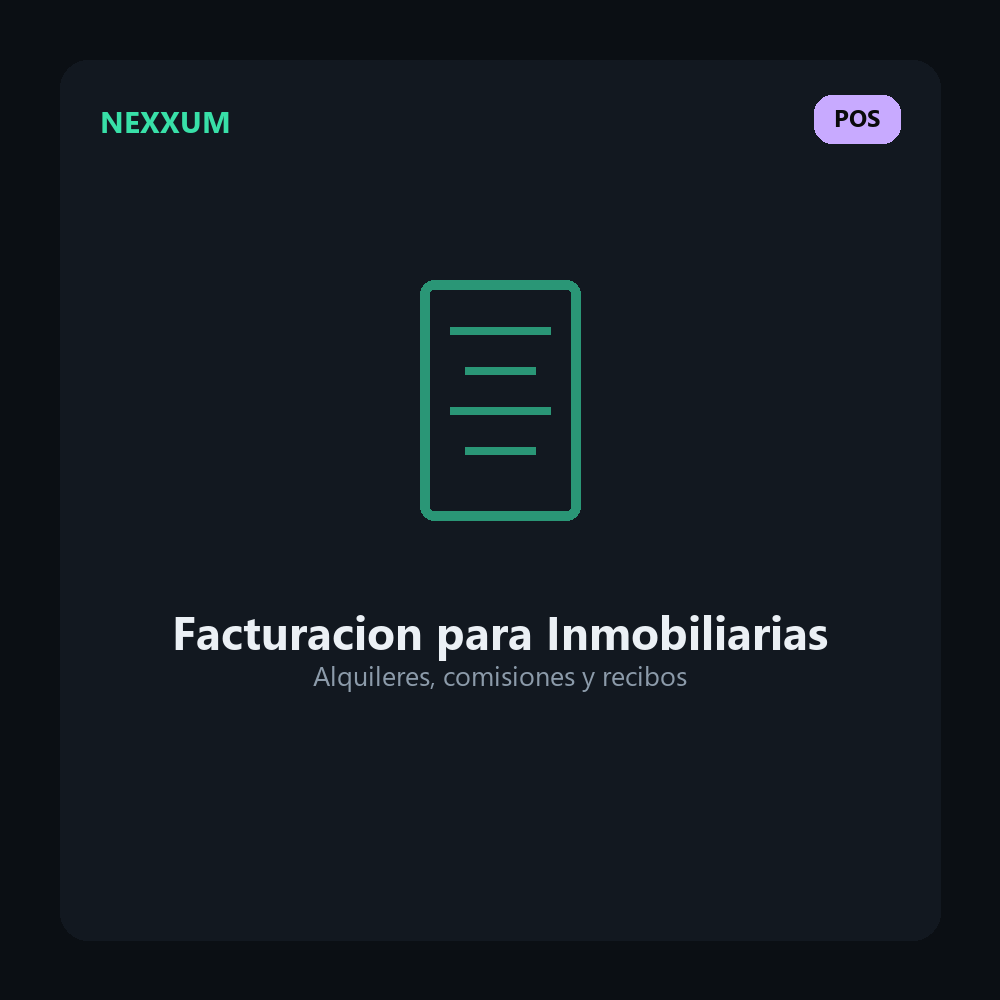 Software de Facturacion para Inmobiliarias