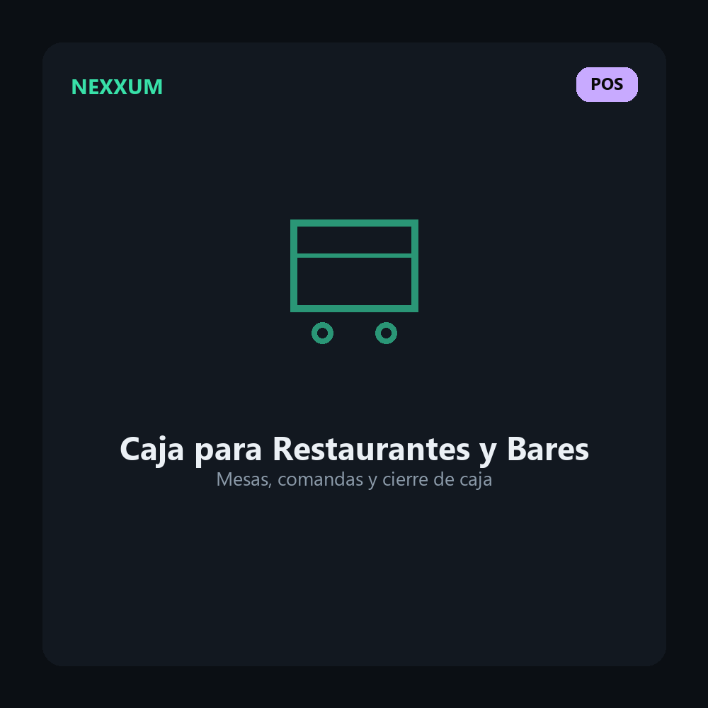Software Sistema de Caja para Restaurantes y Bares