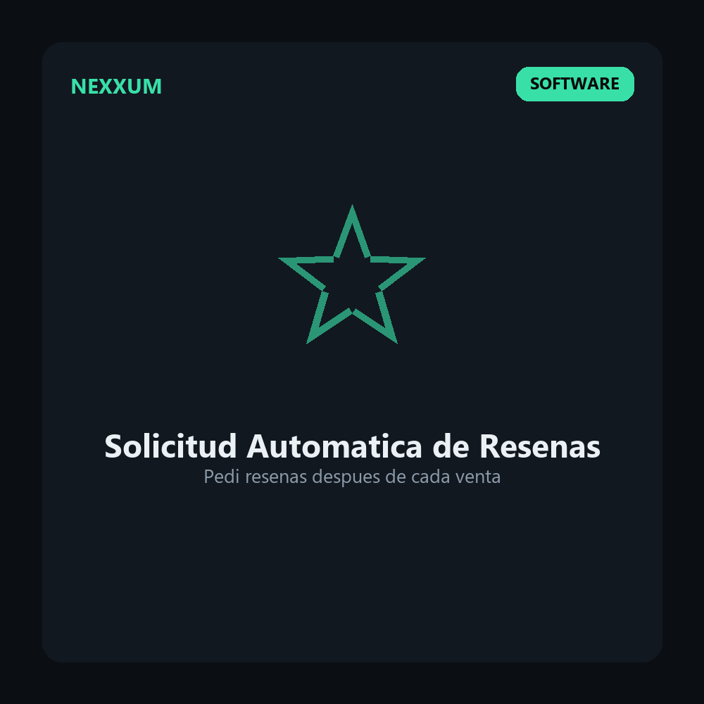 Software Solicitud Automatica de Resenas