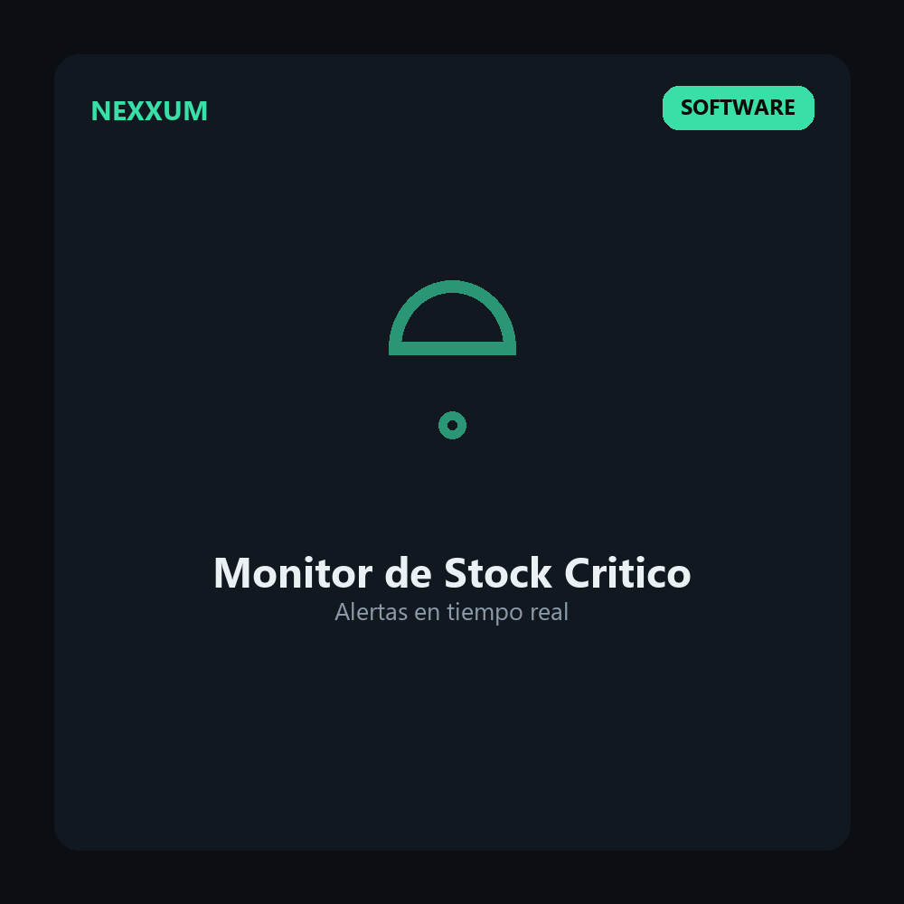 Software Monitor de Stock Critico en Tiempo Real