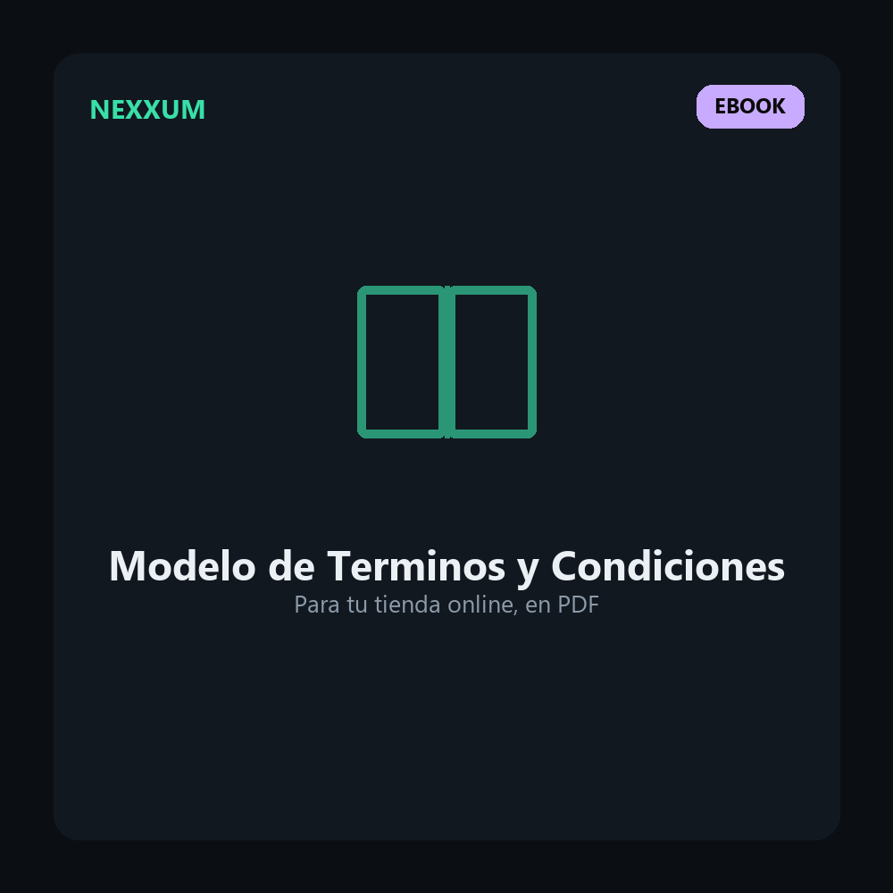 Modelo Digital de Terminos y Condiciones para Tienda