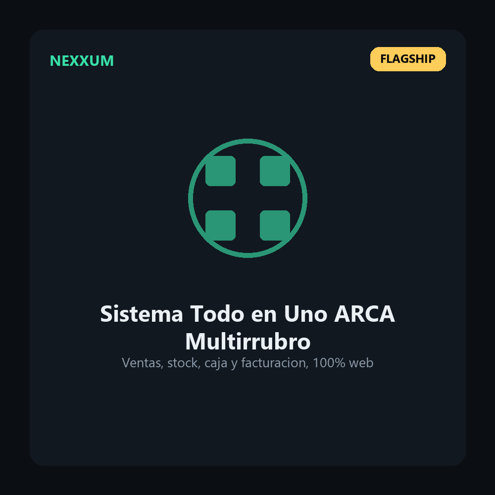Software Sistema de Gestion Todo en Uno ARCA Multirrubro