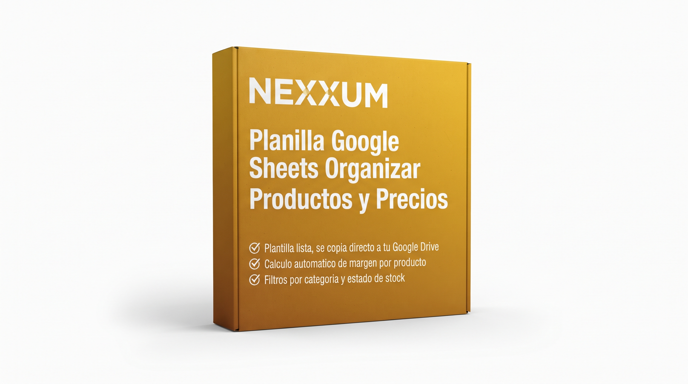 Nexxum Planilla Google Sheets Organizar Productos y Pre V1.0