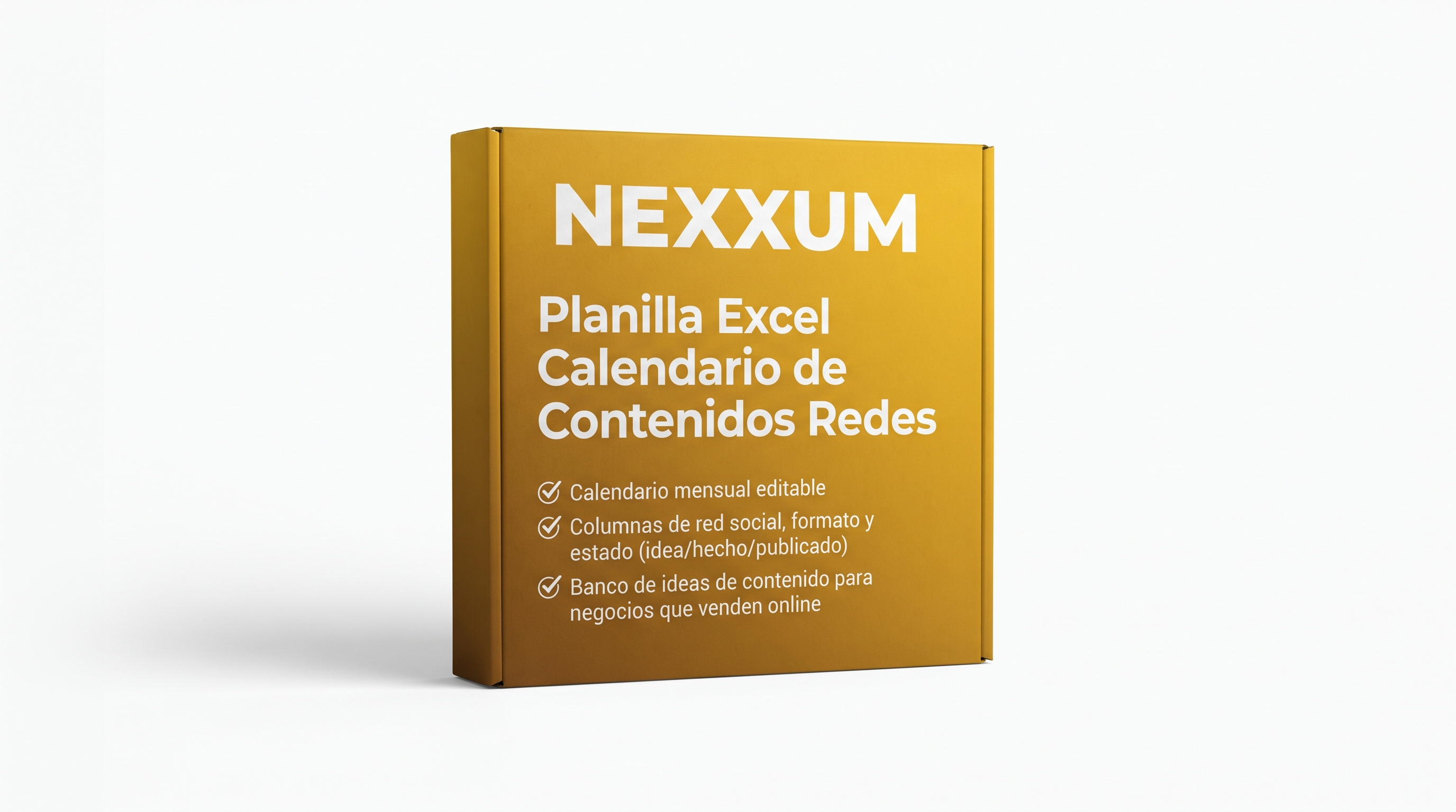Nexxum Planilla Excel Calendario de Contenidos Redes V1.0