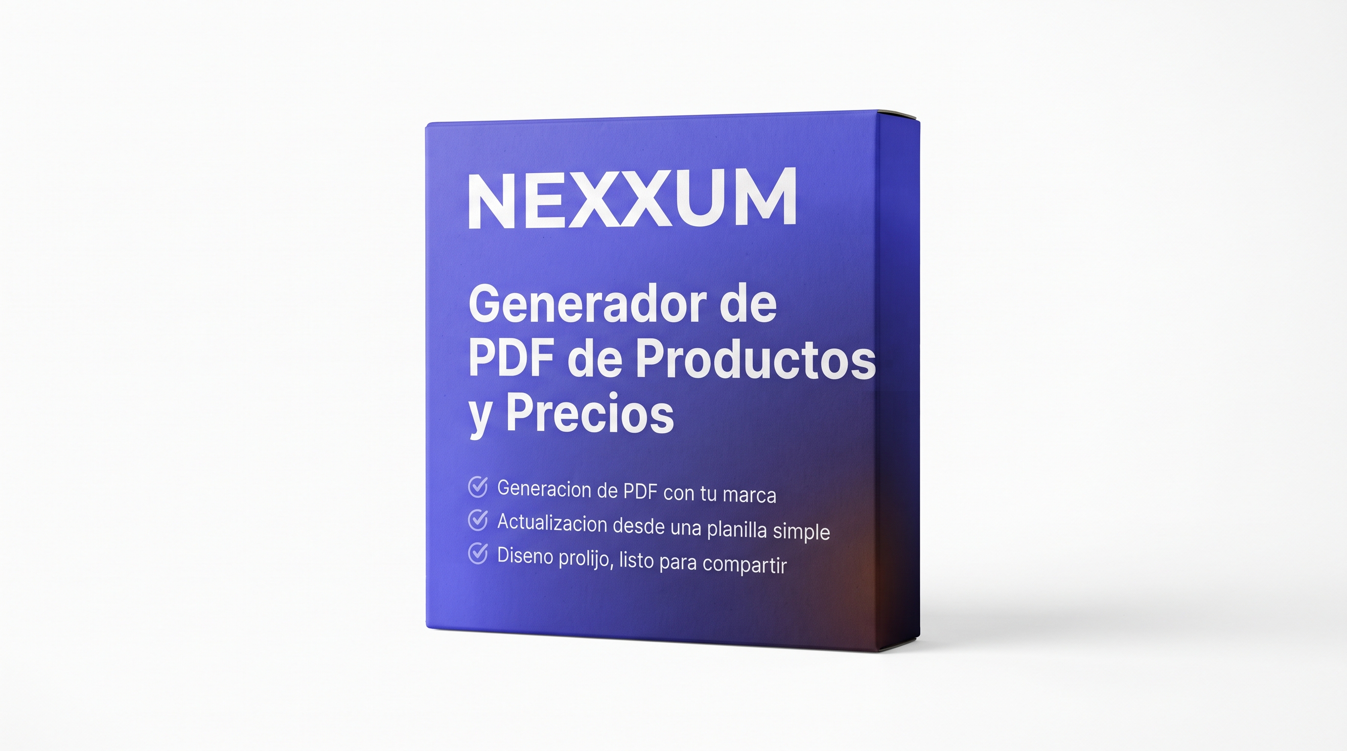 Nexxum Generador de PDF de Productos y Precios V1.0 Digital